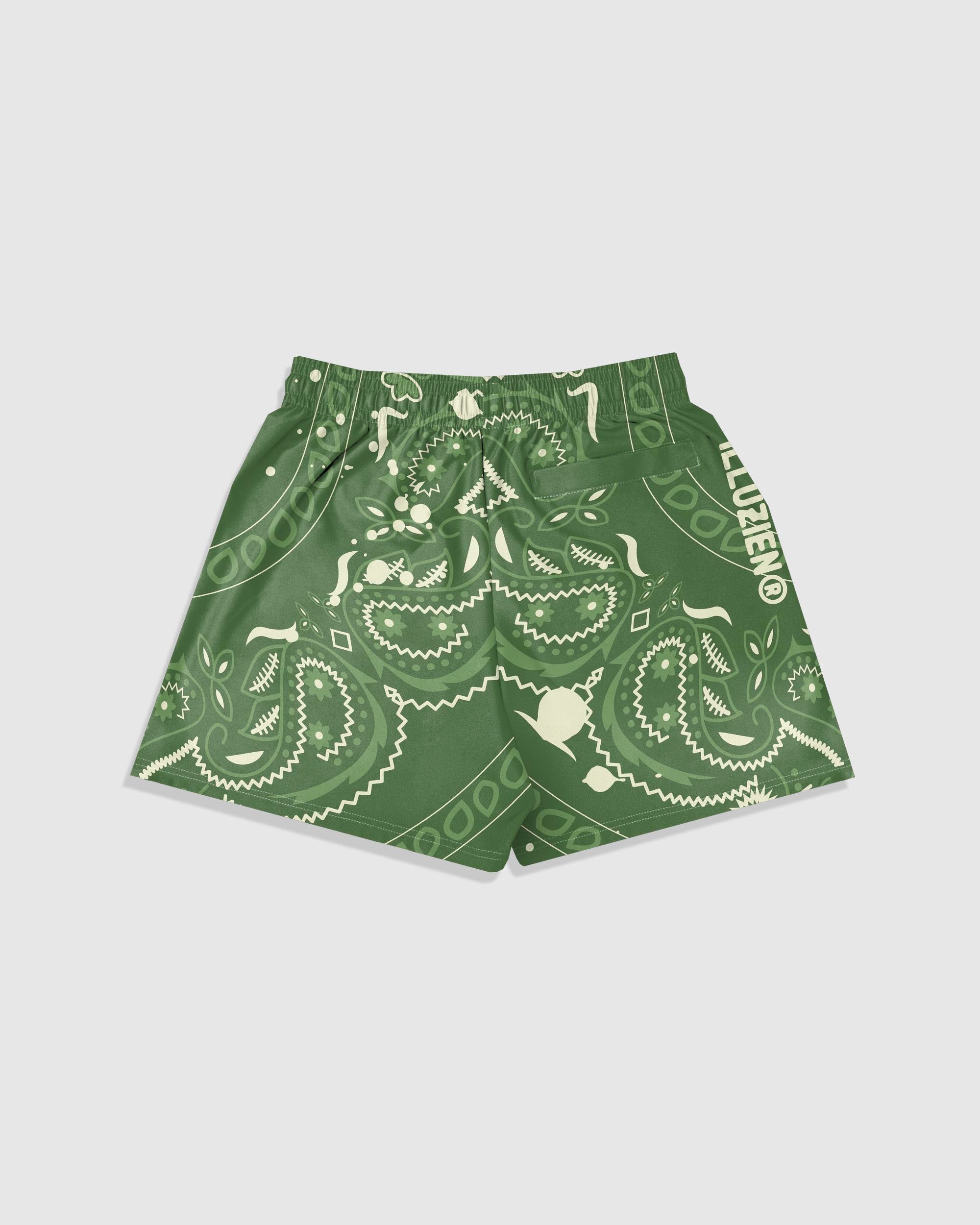 Moss Bandana v2 6 in. Shorts - Illuzien